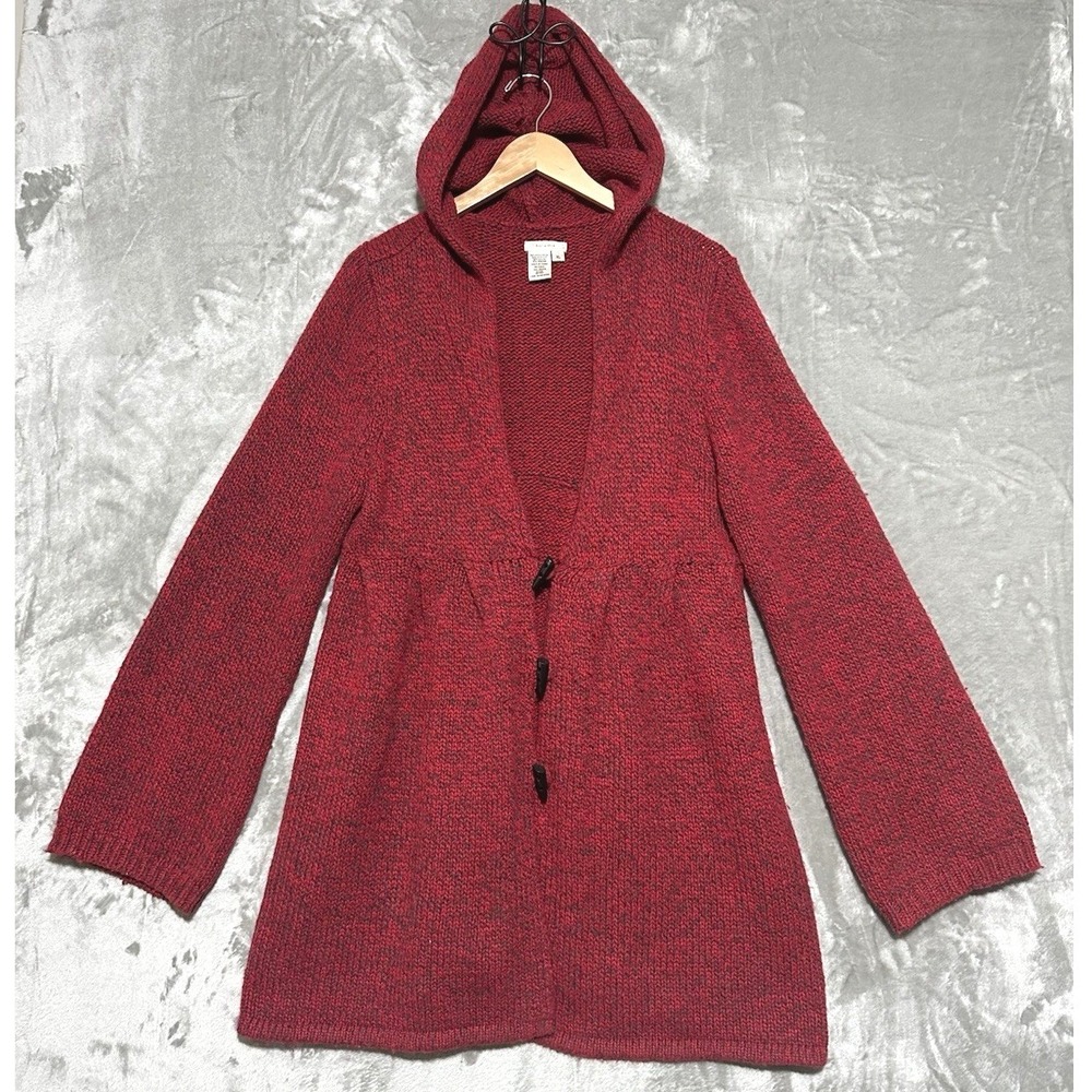 Womens Cardigan Jacket Long Hooded XLarge Cottagcore Indie Twee Goblincore Cozy